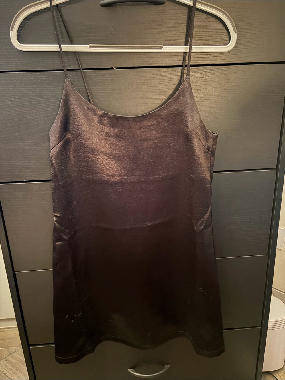 Silence + Noise Satin Slip Dress